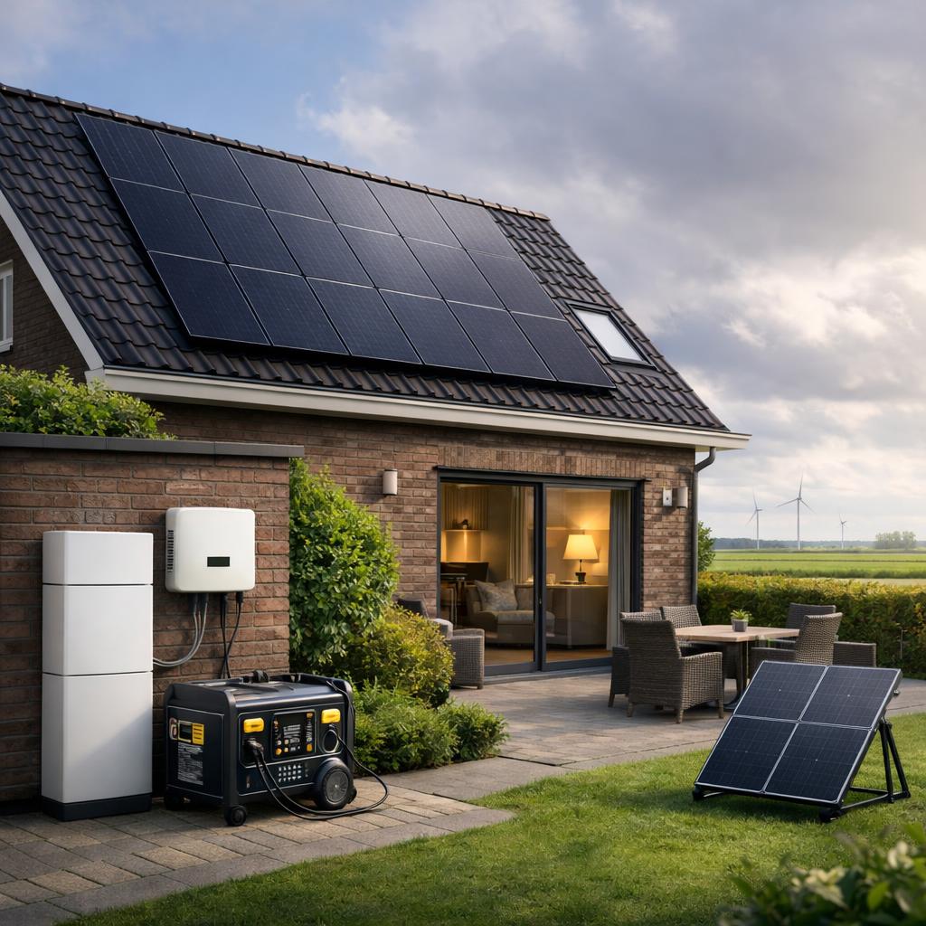 Welke noodstroomoplossingen met zonnepanelen zijn geschik...