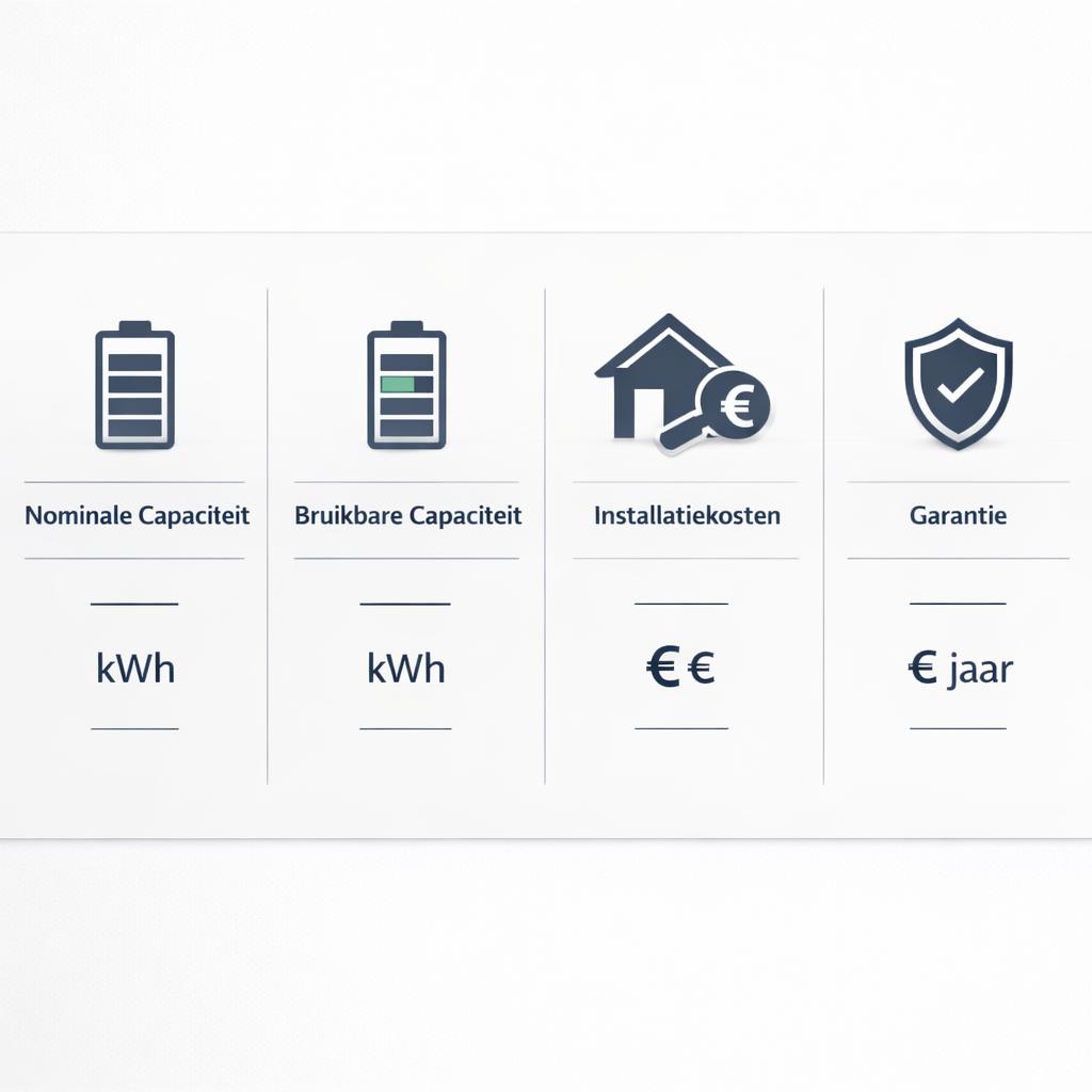 Welke thuisbatterij heeft de beste prijs per kWh? 
